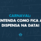 Carnaval é ponto facultativo